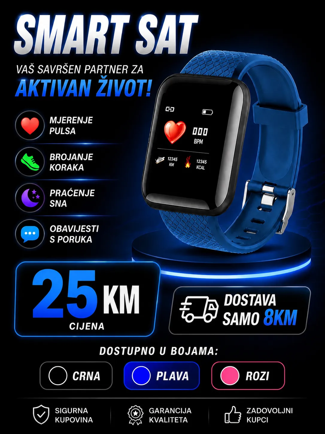 Pametni sat plavi - Slika 2