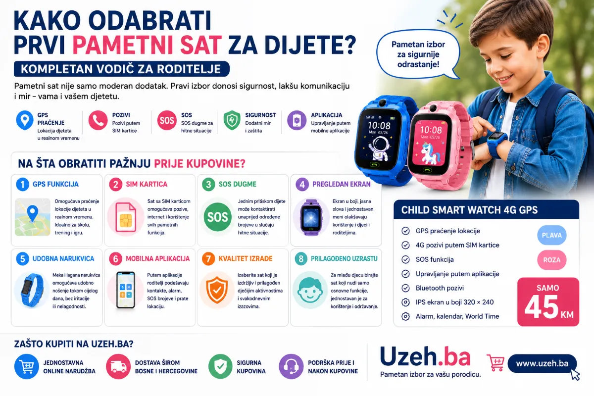 Kako odabrati prvi pametni sat za dijete? Kompletan vodič za roditelje