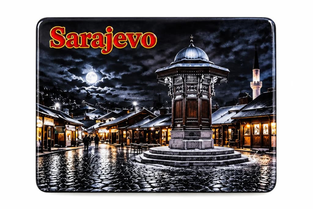 Proizvod Magnet Sarajevo Sebilj – tamni motiv